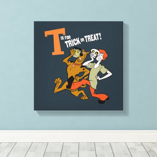 Scooby-Doo | T ist für Trick oder Treat Leinwanddruck (Insitu (Holzboden))