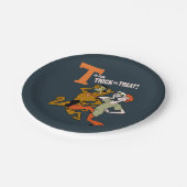 Scooby-Doo | T ist für Trick oder Treat Pappteller (Schrägansicht)