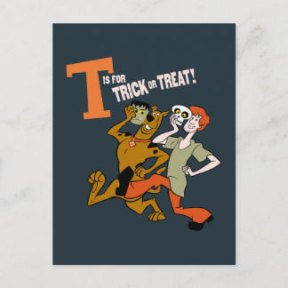 Scooby-Doo | T ist für Trick oder Treat Postkarte