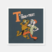 Scooby-Doo | T ist für Trick oder Treat Serviette (Vorderseite)