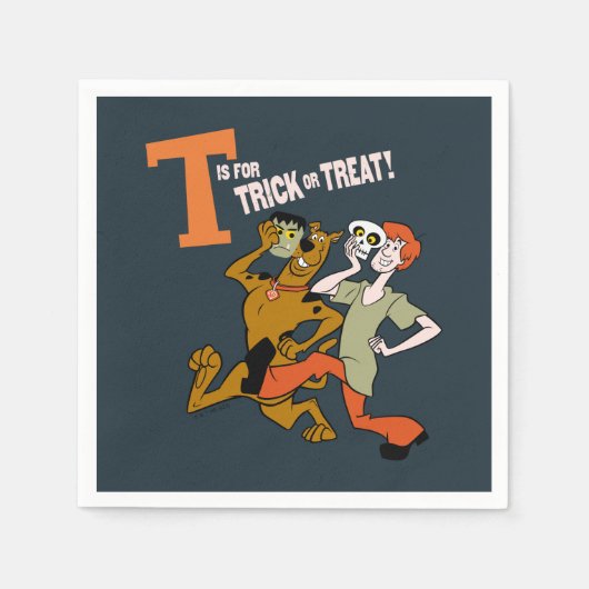 Scooby-Doo | T ist für Trick oder Treat Serviette (Vorderseite)