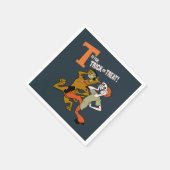 Scooby-Doo | T ist für Trick oder Treat Serviette (Ecke)