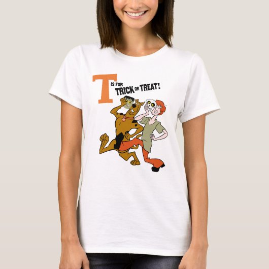 Scooby-Doo | T ist für Trick oder Treat T-Shirt (Vorderseite)