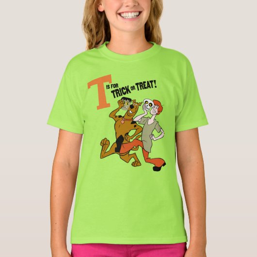 Scooby-Doo | T ist für Trick oder Treat T-Shirt (Vorderseite)
