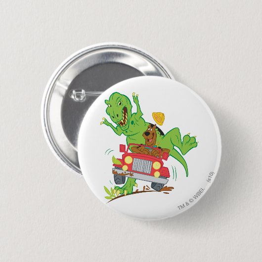 Scooby-Doo T-Rex-Angriff Button (Vorne & Hinten)
