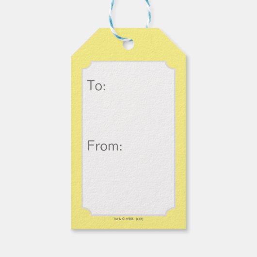 Scooby-Doo T-Rex-Angriff Geschenkanhänger (Rückseite)