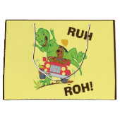 Scooby-Doo T-Rex-Angriff Große Geschenktüte (Vorderseite)
