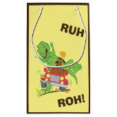 Scooby-Doo T-Rex-Angriff Kleine Geschenktüte (Rückseite)