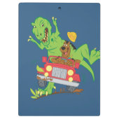 Scooby-Doo T-Rex-Angriff Klemmbrett (Rückseite)