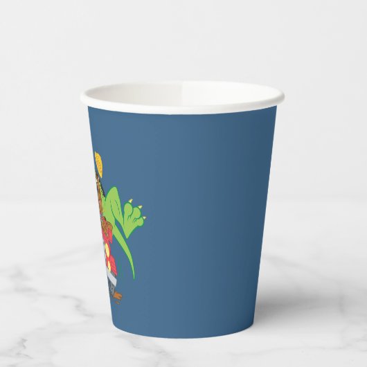 Scooby-Doo T-Rex-Angriff Pappbecher (Links)