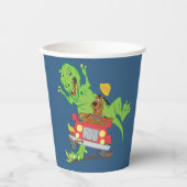 Scooby-Doo T-Rex-Angriff Pappbecher (Vorderseite)