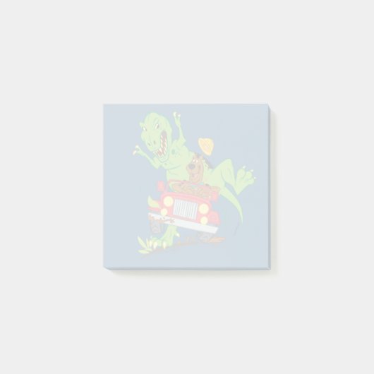 Scooby-Doo T-Rex-Angriff Post-it Klebezettel (Vorderseite)