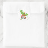 Scooby-Doo T-Rex-Angriff Runder Aufkleber (Tasche)