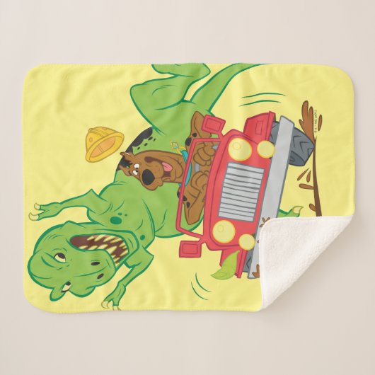 Scooby-Doo T-Rex-Angriff Sherpadecke (Vorderseite (Horizontal))