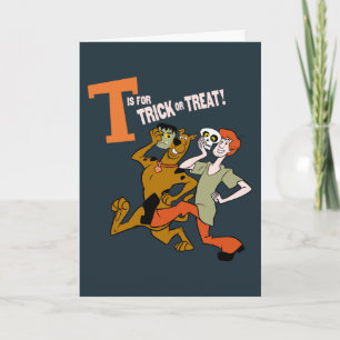 Scooby-Doo   T steht für Trick or Treat Karte