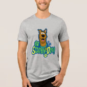 Scooby-Doo Tatzen-Druck-Charakter-Abzeichen Tri-Blend Shirt (Vorderseite)