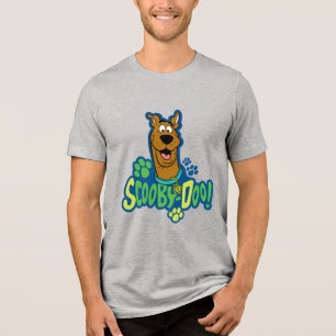 Scooby-Doo Tatzen-Druck-Charakter-Abzeichen Tri-Blend Shirt