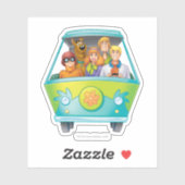 Scooby Doo & The Gang Mystery Machine Airbrush Aufkleber (Blatt)