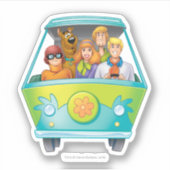 Scooby Doo & The Gang Mystery Machine Airbrush Aufkleber (Vorderseite)