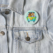 Scooby Doo & The Gang Mystery Machine Airbrush Button (Beispiel)