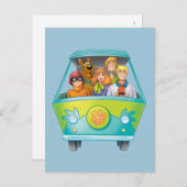 Scooby Doo & The Gang Mystery Machine Airbrush Postkarte (Vorne/Hinten)