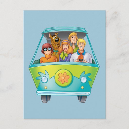 Scooby Doo & The Gang Mystery Machine Airbrush Postkarte (Vorderseite)