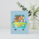 Scooby Doo & The Gang Mystery Machine Airbrush Postkarte (Stehend Vorderseite)