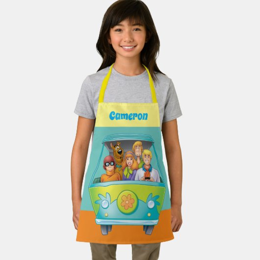 Scooby Doo & The Gang Mystery Machine Airbrush Schürze (Insitu)