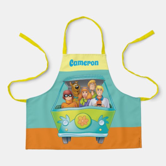 Scooby Doo & The Gang Mystery Machine Airbrush Schürze (Vorderseite)
