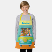 Scooby Doo & The Gang Mystery Machine Airbrush Schürze (Getragen)