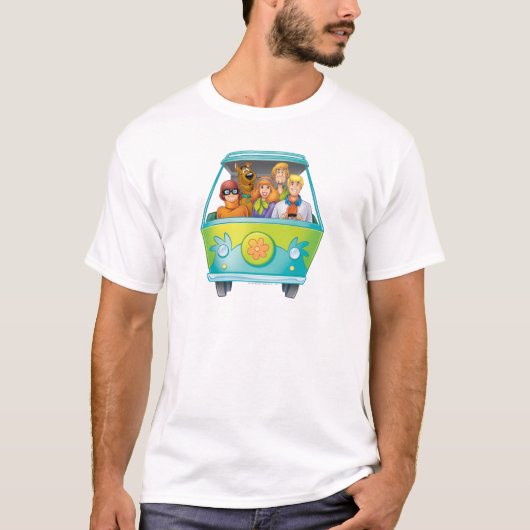 Scooby Doo & The Gang Mystery Machine Airbrush T-Shirt (Vorderseite)