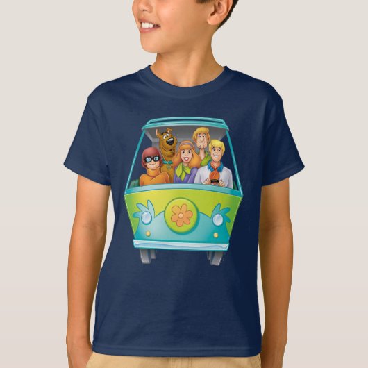 Scooby Doo & The Gang Mystery Machine Airbrush T-Shirt (Vorderseite)