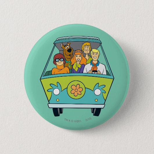 Scooby-Doo & The Gang Mystery Machine Button (Vorderseite)