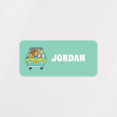 Scooby-Doo & The Gang Mystery Machine | Name hinzu Etiketten (Design 1)