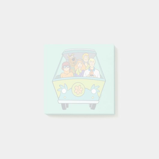 Scooby-Doo & The Gang Mystery Machine Post-it Klebezettel (Vorderseite)