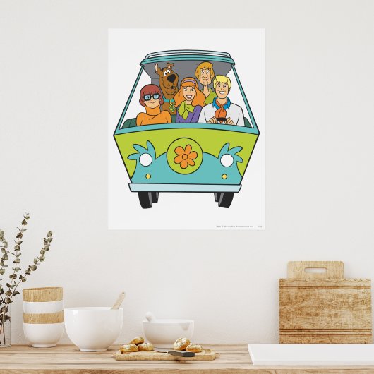 Scooby-Doo & The Gang Mystery Machine Poster (Küche)