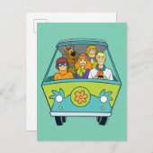 Scooby-Doo & The Gang Mystery Machine Postkarte (Vorne/Hinten)