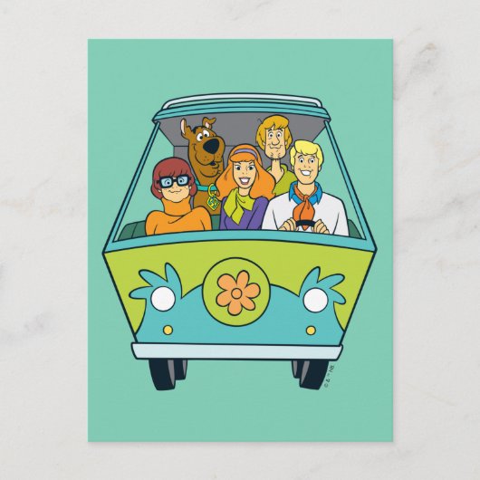 Scooby-Doo & The Gang Mystery Machine Postkarte (Vorderseite)