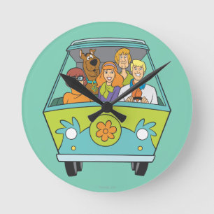Scooby-Doo & The Gang Mystery Machine Runde Wanduhr