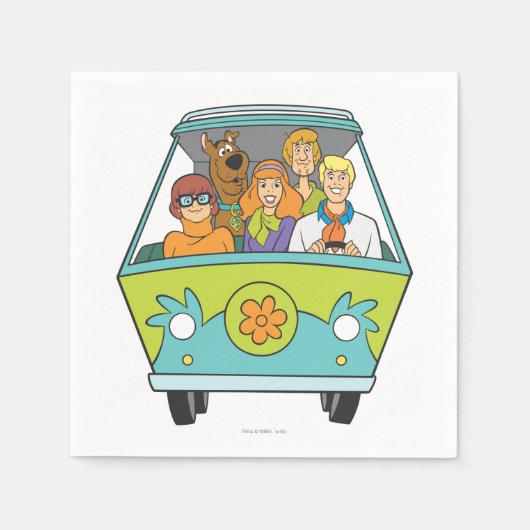 Scooby-Doo & The Gang Mystery Machine Serviette (Vorderseite)