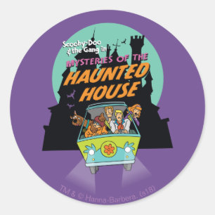 Scooby-Doo "The Haunted House Mysterien" Runder Aufkleber