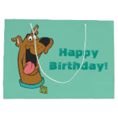 Scooby-Doo Tongue Out Große Geschenktüte (Rückseite)