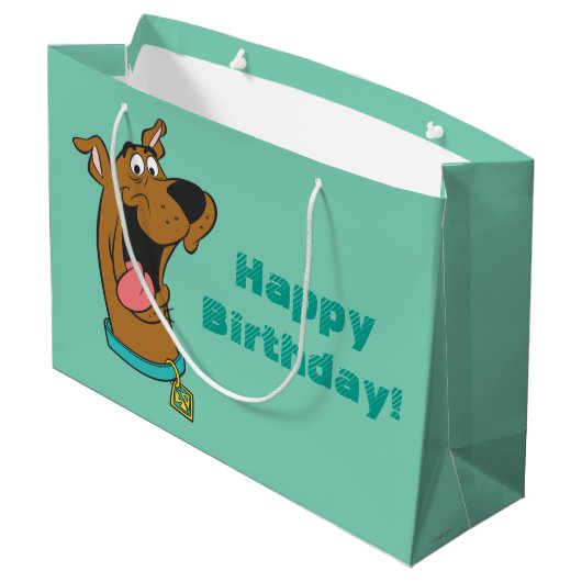 Scooby-Doo Tongue Out Große Geschenktüte (Rückseite Schrägansicht)