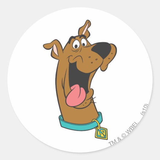 Scooby-Doo Tongue Out Runder Aufkleber (Vorderseite)