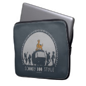 Scooby-Doo Tribal Van Silhouette Laptopschutzhülle (Vorderseite Links)
