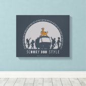 Scooby-Doo Tribal Van Silhouette Leinwanddruck (Insitu (Holzboden))