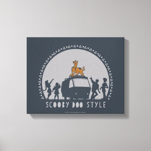 Scooby-Doo Tribal Van Silhouette Leinwanddruck (Vorderseite)