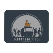 Scooby-Doo Tribal Van Silhouette Magnet (Horizontal)