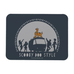 Scooby-Doo Tribal Van Silhouette Magnet