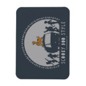 Scooby-Doo Tribal Van Silhouette Magnet (Vertikal)